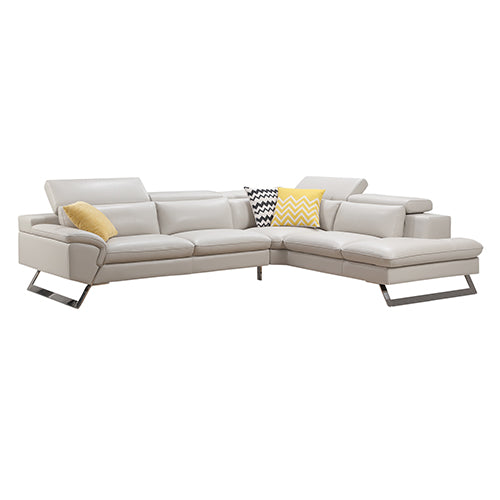 5 Seater Lounge Cream Colour Leatherette Corner Sofa Couch with Chaise