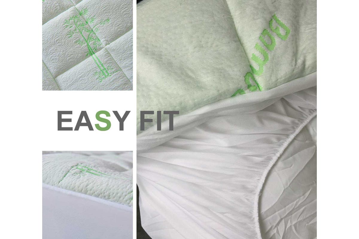 Luxton Single Size Bamboo Mattress Topper 800GSM