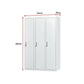 Three-Door Side by Side Office Gym Shed Storage Locker