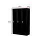 Three-Door Side by Side Office Gym Shed Storage Locker