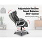 PU Leather Office Chair Executive Padded Black