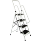 Foldable Non Slip 4 Step Steel Ladder