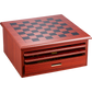 10 in 1 Wooden Chess Board Games Slide Out Checkers House Unit Set