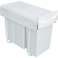 Pull Out Bin Kitchen Double Dual Slide Garbage Rubbish Waste 10L+20L