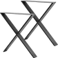 X Shaped Table Bench Desk Legs Retro Industrial Design Fully Welded