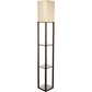 Shelf Floor Lamp - Shade Diffused Light Source with Open-Box Shelves
