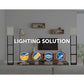 Shelf Floor Lamp - Shade Diffused Light Source with Open-Box Shelves