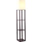 Shelf Floor Lamp - Shade Diffused Light Source with Open-Box Shelves