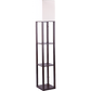 Shelf Floor Lamp - Shade Diffused Light Source with Open-Box Shelves