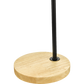 Modern Table lamp Desk Light Timber Base Bedside Bedroom Black