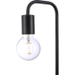 Modern Table lamp Desk Light Timber Base Bedside Bedroom Black