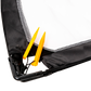 Pair of Soccer Football Goals 180cm Pop Up Portable Quick Set Up