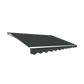 Outdoor Folding Arm Awning Retractable Sunshade Canopy Grey 4.0m x 2.5m
