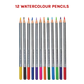 Art Sketch Pencils Oil Drawing Colouring Graphite Charcoal Pencil Set 72pcs/set