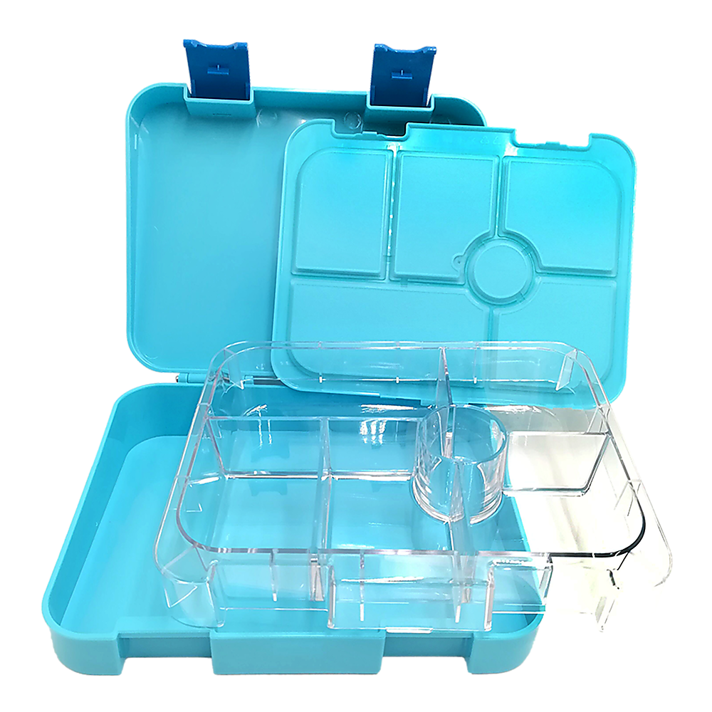 Bento Lunch Box Kids Leakproof Food Container School Picnic - Blue