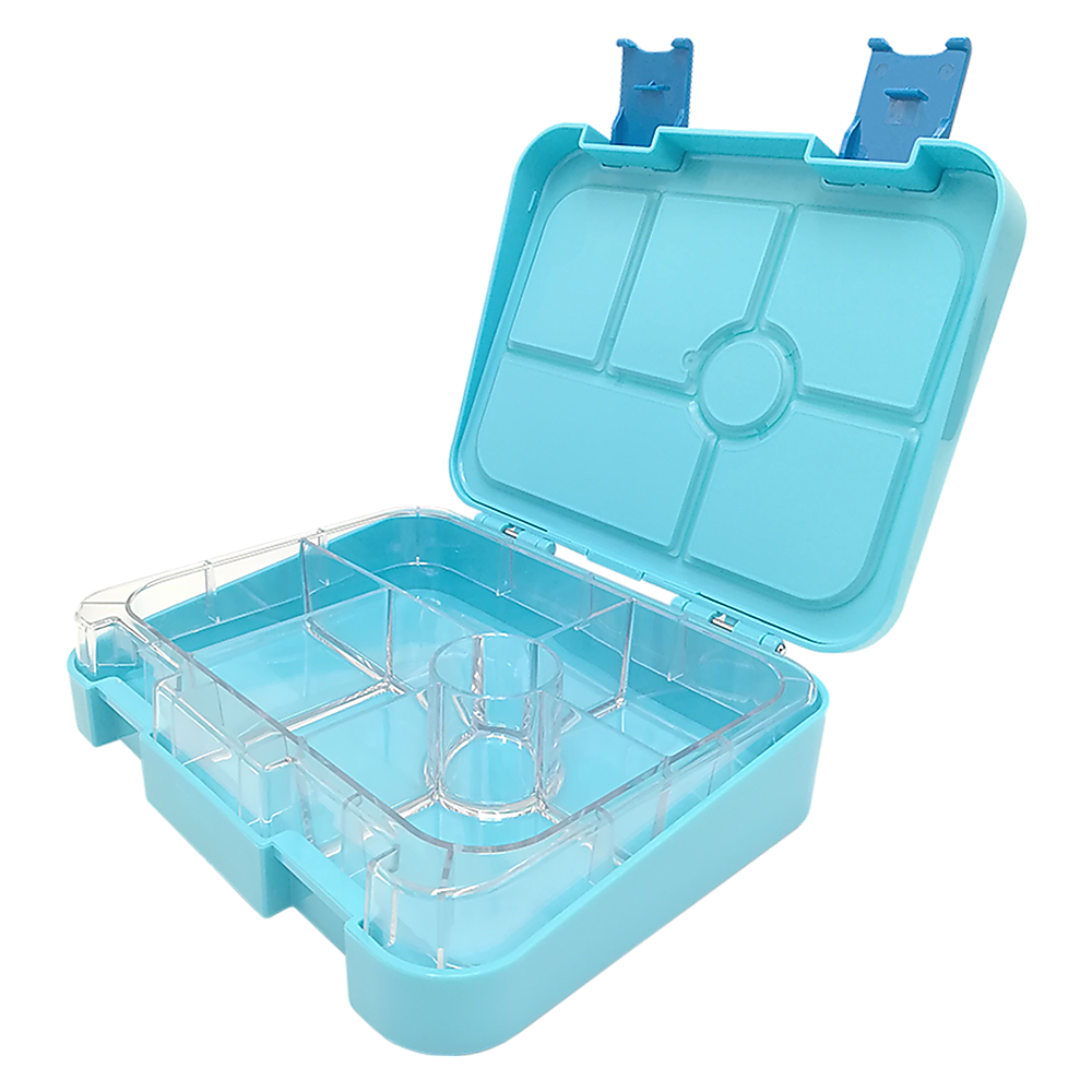 Bento Lunch Box Kids Leakproof Food Container School Picnic - Blue