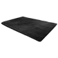 230x160cm Floor Rugs Large Shaggy Rug Area Carpet Bedroom Living Room Mat - Black