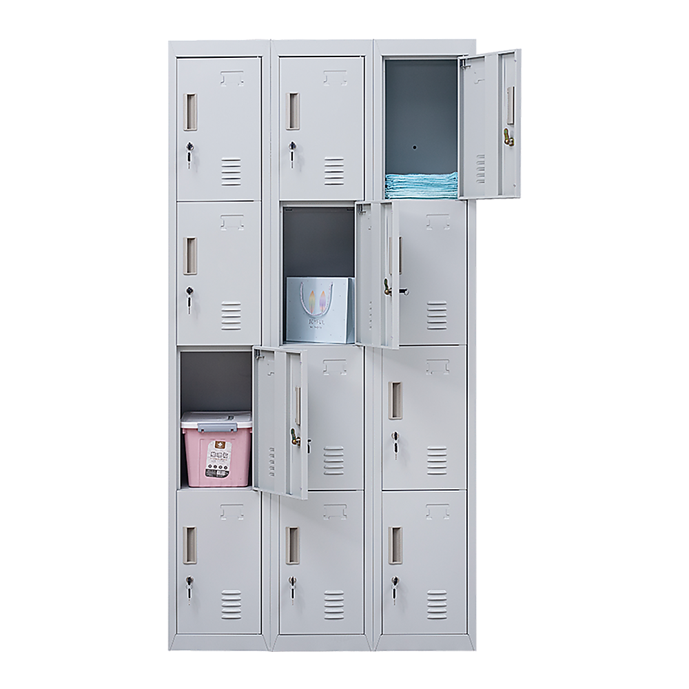 12-Door Locker for Office Gym Shed School Home Storage