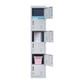 6-Door Locker for Office Gym Shed School Home Storage