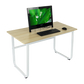 Wood & Steel Solid Computer Desk Home Office Furniture