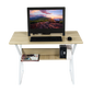 Wood & Metal Computer Desk with Shelf Home Office Furniture