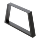 Trapezium-Shaped Table Bench Desk Legs Retro Industrial Design Fully Welded - Black