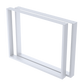 Rectangular-Shaped Table Bench Desk Legs Retro Industrial Design Fully Welded - White