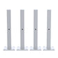 20cm Floating Shelf Brackets Industrial Metal Shelving Supports 4-Pack - White