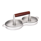 Double Burger Press Hamburger Maker Non Stick Aluminium Beef Patty Meat BBQ