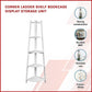 Corner Ladder Shelf Bookcase Display Storage Unit