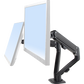 Dual Screen Gas-strut Monitor Stand Mount Desktop Bracket for LED/LC
