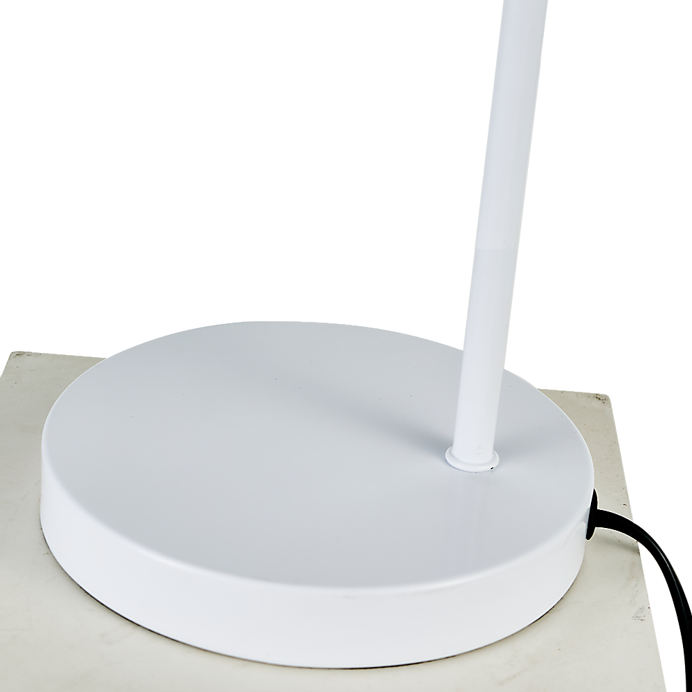 Modern Table lamp Desk Light Base Bedside Bedroom White