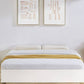 Aiden Industrial Contemporary White Oak Bed Base