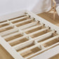 Aiden Industrial Contemporary White Oak Bed Base