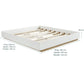 Aiden Industrial Contemporary White Oak Bed Base
