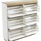 Aiden Coastal White Oak Large Shoe Cabinet