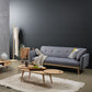 Nicholas 3-Seater Light Grey Foldable Sofa Bed