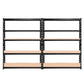 Giantz 2.4MX1.8M Garage Shelving Warehouse Rack Pallet Racking Storage Steel Black