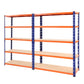 Giantz 2.4MX1.8M Garage Shelving Warehouse Rack Pallet Racking Storage Steel Orange&Blue