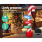 Jingle Jollys 2.4M Christmas Inflatable Santa Guide Candy Pole Xmas Decor LED