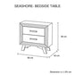 4 Pieces Bedroom Suite Queen Size Silver Brush in Acacia Wood Construction Bed, Bedside Table & Tallboy