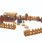 Wooden fence- set of 4